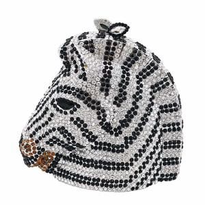 Horse Head Crystal Clutch Bags Animal Rhinestone Evening Handbags Party ^_^